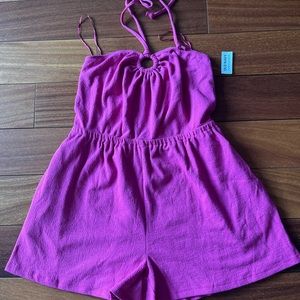 New🌿romper with ring and tie